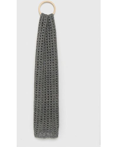Melanžový vlněný šátek Sisley šedý
