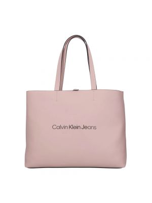 Borsa shopper Calvin Klein Jeans rosa