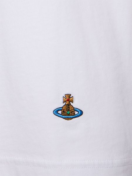 Camiseta de algodón con estampado Vivienne Westwood blanco