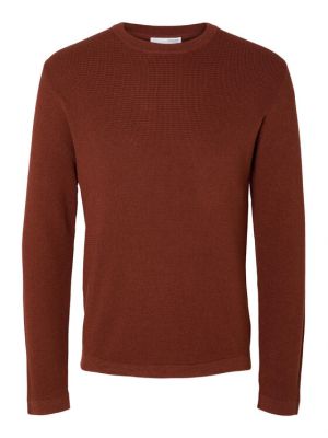 Пуловер Selected Homme червено
