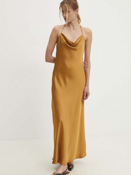 Sukienka długa Answear Lab złota