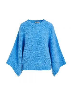 Sweter oversize Essentiel Antwerp niebieski