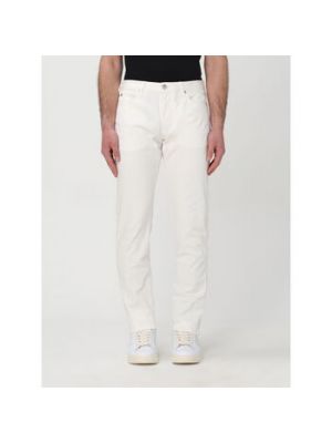 Białe jeansy Emporio Armani