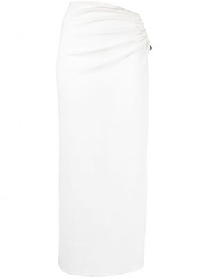 Maxi φούστα με πετραδάκια Christopher Esber λευκό