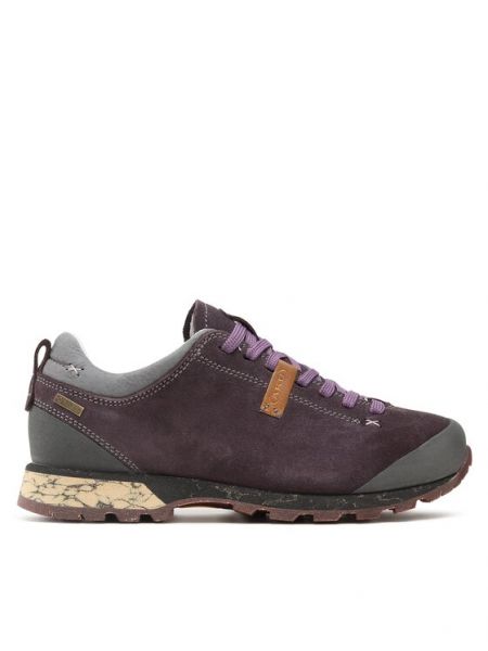 Semišové kotníkové boty Aku fialové