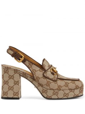 Полуотворени обувки на платформе Gucci