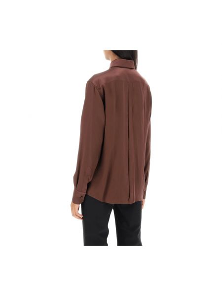 Camisa de algodón casual Dolce & Gabbana marrón