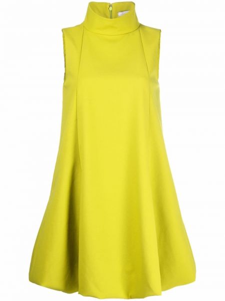Mini vestido con cuello alto bootcut Nina Ricci amarillo