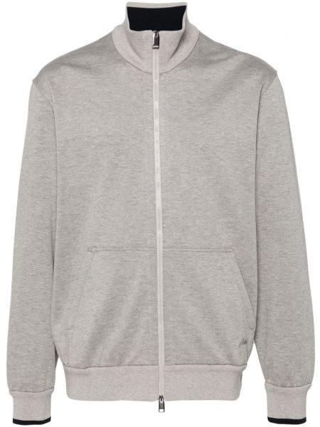 Işlemeli sweatshirt Brioni gri