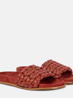 Kožne cipele Chloé crvena