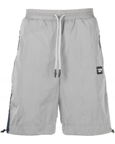 Pantalones cortos deportivos con cordones Diesel gris