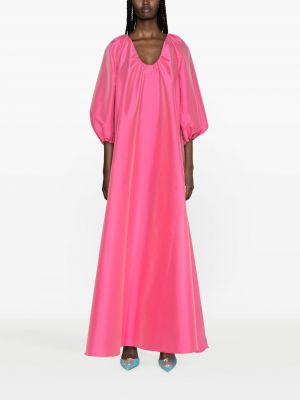 Satynowa sukienka koktajlowa Bernadette różowa