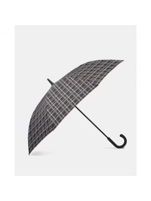 Paraguas a cuadros con estampado Vogue negro