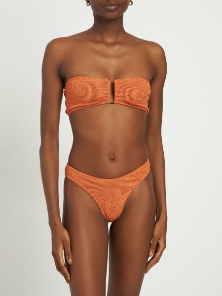 Bikini z wysoką talią Bond Eye pomarańczowy