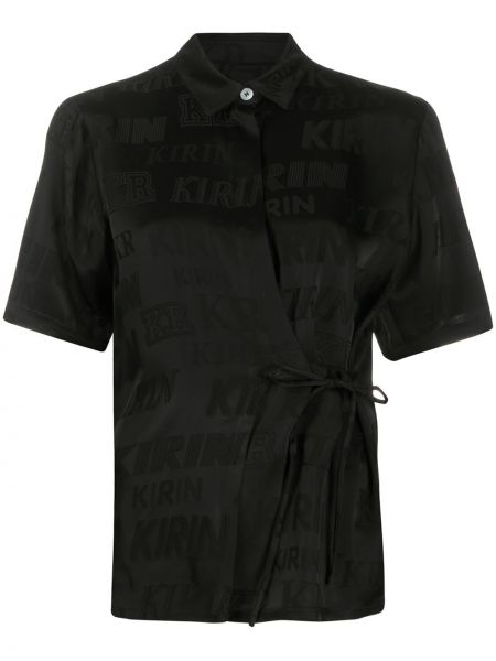 Camisa de tejido jacquard Kirin negro