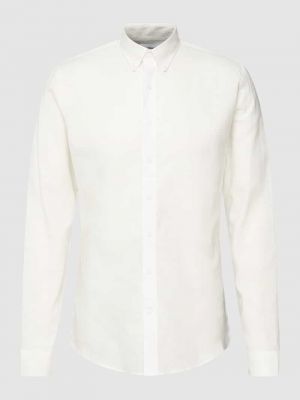 Koszula w jednolitym kolorze Lindbergh biała