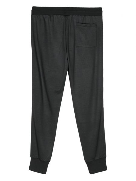 Pruhované vlněné sportovní kalhoty Paul Smith šedé