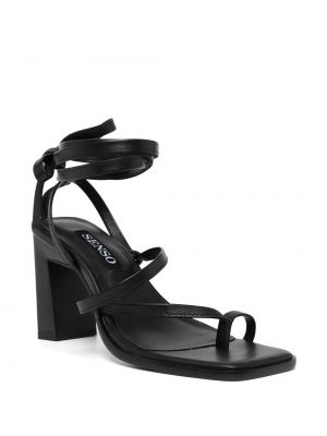 Kožené sandály Senso černé