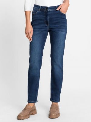 Priliehavé džínsy s rovným strihom Olsen