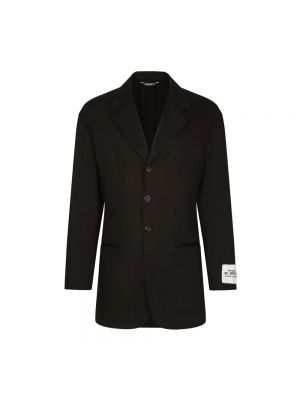 Blazer en coton Dolce & Gabbana noir