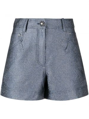Shorts en jean à paillettes Shiatzy Chen bleu