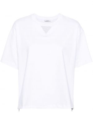 Medvilninis marškinėliai Peserico balta