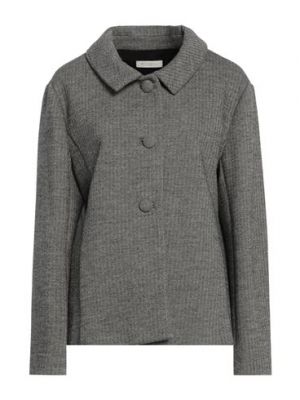 Abrigo de lana de algodón de modal Antonelli negro