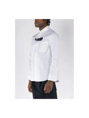 Camisa de cuero Versace blanco