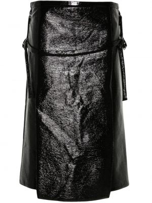 Midi φούστα με κέντημα Courreges μαύρο