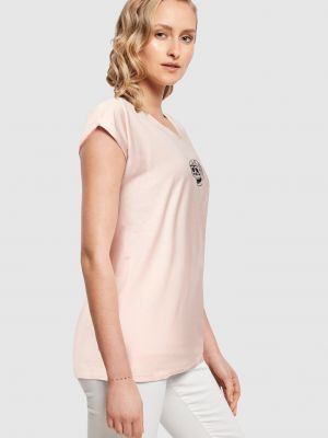 T-shirt à motif mélangé Merchcode rose