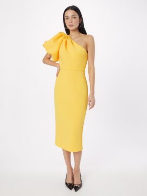 Κοκτέιλ φόρεμα Jarlo κίτρινο