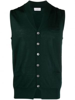 Vlněná vesta Ballantyne zelená