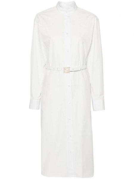 Robe chemise Fendi blanc