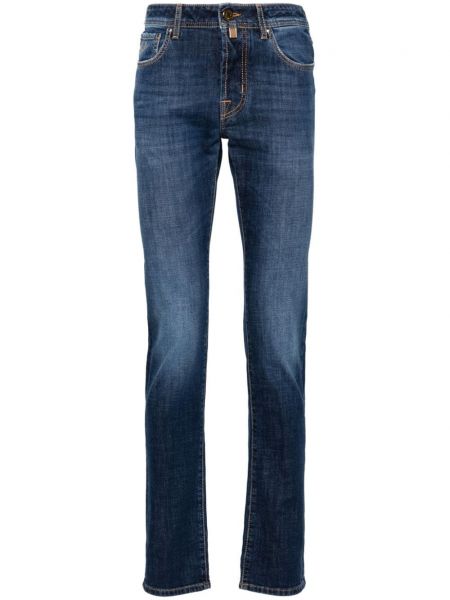 Skinny fit jean pantolon Jacob Cohën mavi