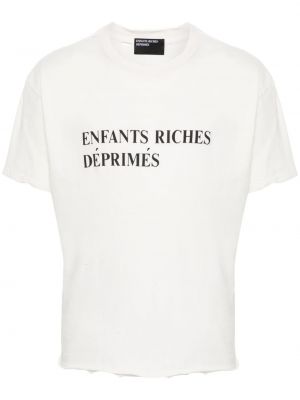 Kokvilnas t-krekls Enfants Riches Déprimés balts