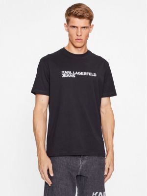 Póló Karl Lagerfeld Jeans fekete