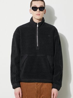 Gyapjú pulóver Adidas Originals fekete
