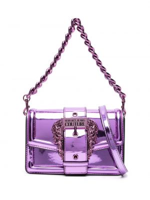 Crossbody kabelka s prackou Versace Jeans Couture fialová