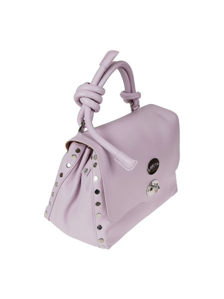 Bolsa de cuero elegante Zanellato violeta