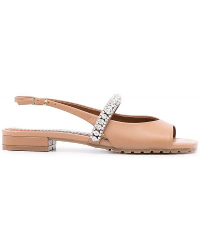 Slingback sandaler med reim Kurt Geiger London brun