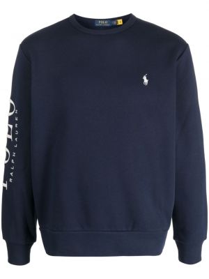 Tröja med broderi Polo Ralph Lauren blå