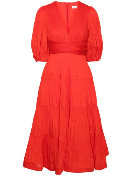 Midi haljina Zimmermann crvena