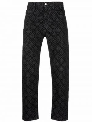 Jacquard jeans med normal passform Koché svart