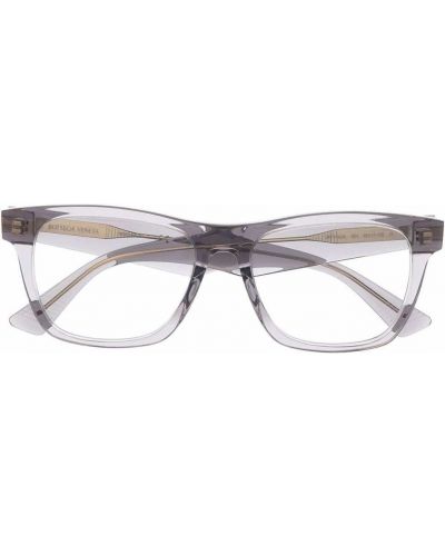 Caurspīdīgs brilles Bottega Veneta Eyewear pelēks