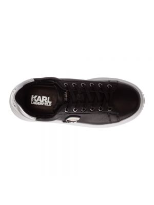 Zapatillas de cuero Karl Lagerfeld negro
