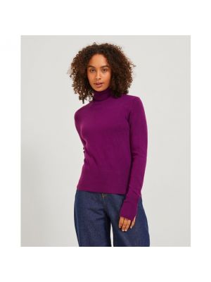 Jersey de cuello vuelto de tela jersey Jack & Jones violeta