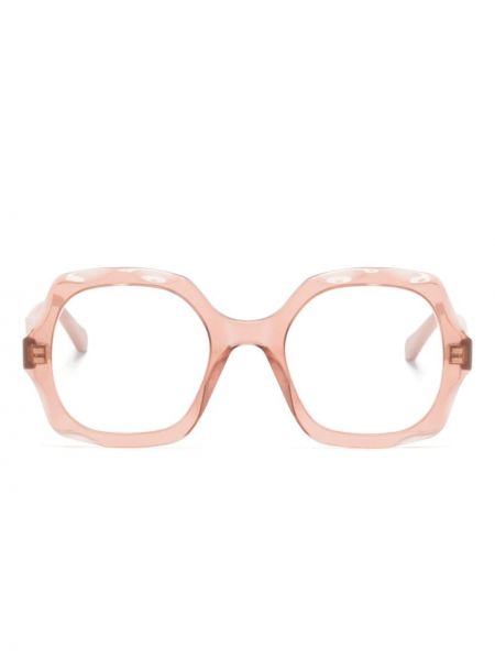 Oversized päikeseprillid Chloé Eyewear roosa
