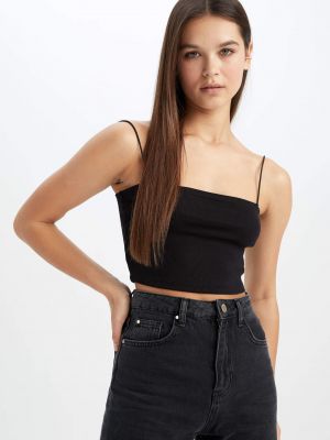Puuvillased skinny fit crop topp Defacto