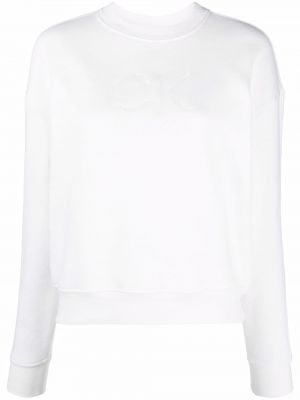 Sweatshirt mit print Calvin Klein weiß