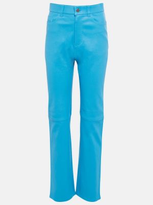 Kožené kalhoty Stouls - Modrá